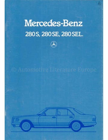 1981 MERCEDES BENZ S KLASSE BROCHURE DUITS, Boeken, Auto's | Folders en Tijdschriften, Nieuw, Author