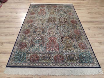 Ghoum - Vloerkleed - 1.87 m - 1.25 m - Tuinmotief zijde, Nieuw