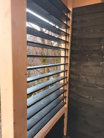 FLEX FENCE SHUTTERS | 220 CM LANG | ZWART SET   2 STUKS, Nieuw