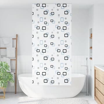 vidaXL Doucherolgordijn 110x240 cm stofbreedte 106 cm, Verzenden, Nieuw, Wit