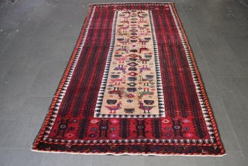 Beloudj - Vloerkleed - 250 cm - 130 cm, Huis en Inrichting, Stoffering | Tapijten en Kleden, Nieuw