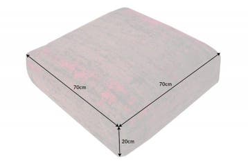 Design vloerkussen XL MODERN ART 70cm rood roze abstract, Ophalen of Verzenden, Nieuw