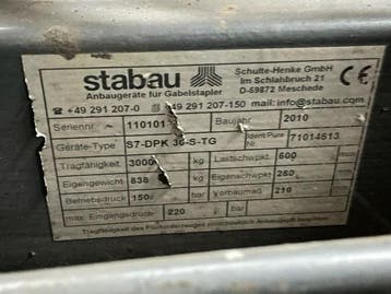 Stabau (special) Vorkenversteller Dubbel met schuifvorken, Verzenden
