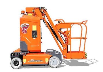 Verticale masthoogwerker, 11,2M werkhoogte, 345° rotatie bak, Zakelijke goederen, Machines en Bouw | Liften, Steigers en Ladders