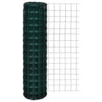 vidaXL Euro hek 10x1,5 m staal groen, Verzenden, Nieuw, IJzer, 1 tot 2 meter