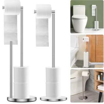 RVS Vrijstaande Toiletpapierhouder voor Badkamer, Verzenden, Nieuw
