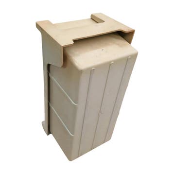 Magazijnbak, 280x140x130 mm, grijs kunststof, gebruikt, Ophalen of Verzenden