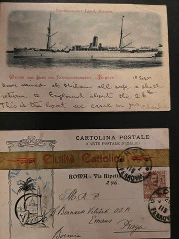 Koninkrijk Italië 1904/1905 - Lot 1904-1905: Ansichtkaart, Verzamelen, Gelopen