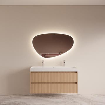 Badmeubelset BWS Riga Met Lako Wastafel Wit 140 cm Licht, Ophalen of Verzenden, Nieuw, Bad