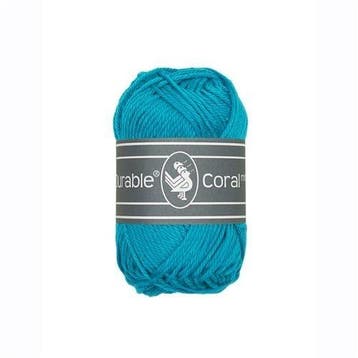 Durable Coral Mini 371 Turquoise - Haakgaren / Breigaren, Ophalen of Verzenden, Nieuw, Breien of Haken, Wol of Garen