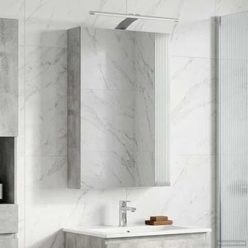 vidaXL Badkamer spiegelkast met plank Beton Grijs 40 x 10,5, Verzenden, Nieuw