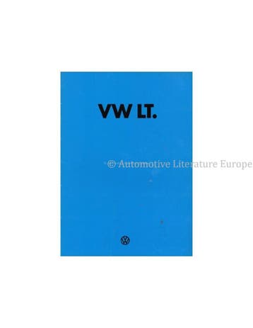 1978 VOLKSWAGEN LT BROCHURE NEDERLANDS, Nieuw, Volkswagen, Author