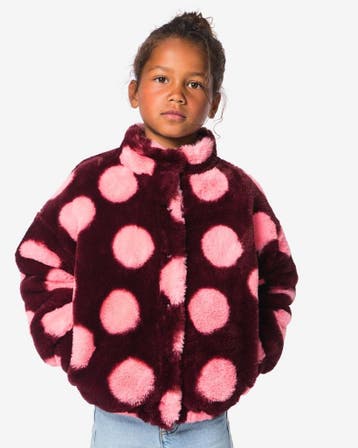 HEMA Kinderjas stippen bordeauxrood 25% korting, Verzenden, Nieuw