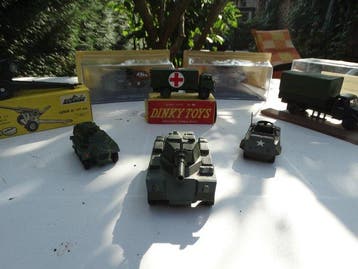 Dinky Toys, Atlas, Solido 1:43 - Modelauto (8) - 8x Military, Nieuw