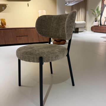 Eetstoel Oasis - Taupe - Set van 6 - By-Boo, Huis en Inrichting, Ophalen of Verzenden, Nieuw, Modern, Vijf, Zes of meer stoelen