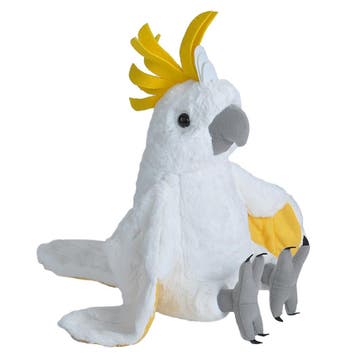 Wild Republic kaketoe knuffel - pluche - 30 cm - wit, Verzenden, Nieuw