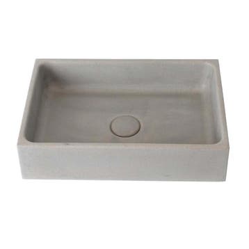 Waskom Ideavit Idea.Sol 41.5x28x10 cm Rechthoek Beton Grijs, Ophalen of Verzenden, Nieuw, Overige typen