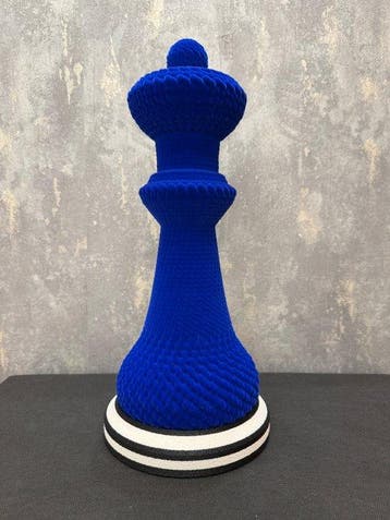 KIRAS - TRAMA DI POTERE - KING- Blue elettrico velvet