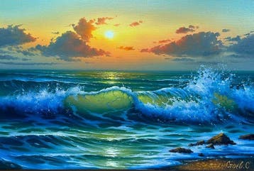 Sergei Stoev (1971) - Golden sun under sea