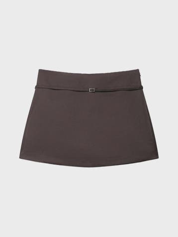 Modieuze Skort met Riem en Ritssluiting - Stijlvolle Casual, Verzenden, Nieuw