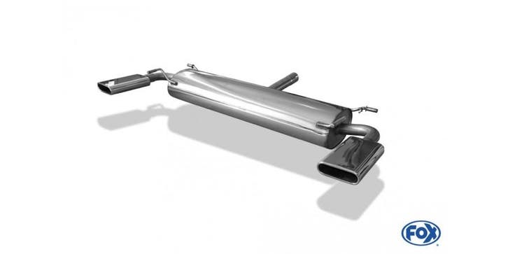 FOX Subaru SVX einddemper cross exit rechts/links - 130x50 t, Auto-onderdelen, Uitlaatsystemen, Nieuw, Verzenden