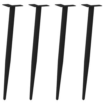 vidaXL Console tafelpoten conische vorm 4 st 72-73 cm staal, Huis en Inrichting, Tafelonderdelen, Verzenden, Nieuw