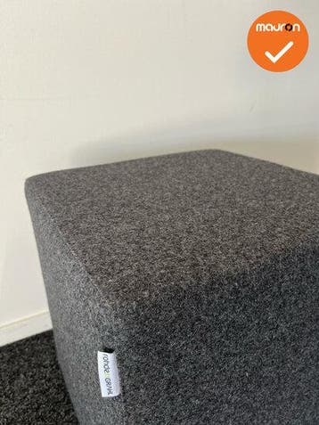 Rohde & Grahl - Poef - met wielen - 47.5x45x45cm - Antraciet, Werkplek, Ophalen of Verzenden, Gebruikt, Overige typen