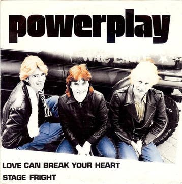 vinyl single 7 inch - Powerplay - Love Can Break Your Hea..., Verzenden, Zo goed als nieuw, 7 inch, Pop