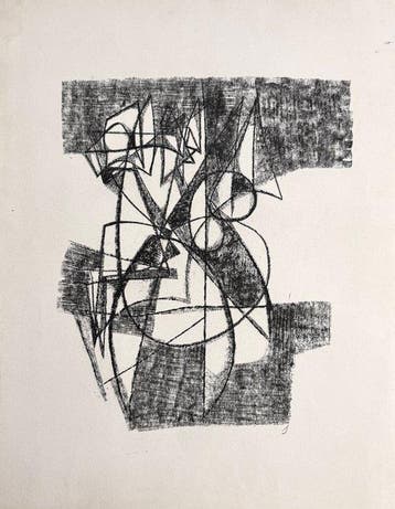Silvin Bronkart (1915-1967) - Grande composition abstraite “