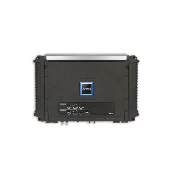 Alpine X-A70F - 4-kanaals versterker 4 x 175 Watt RMS @ 2, Auto diversen, Autoradio's, Nieuw, Verzenden
