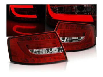 LED achterlicht Red White geschikt voor Audi A6 C6 Sedan, Auto-onderdelen, Verzenden, Nieuw, Audi