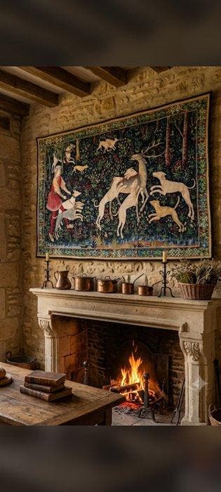 Aubusson Robert Four - Wandtapijt - 121 cm - 165 cm -