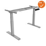 Los onderstel - Deluxe - Zit-Sta - Elektrisch - Zilvergrijs, Huis en Inrichting, Bureaus, Ophalen of Verzenden, Nieuw