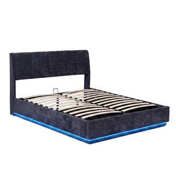 Tweepersoonsbed Tröstiar met LED licht 140x200 cm blauw [en., Verzenden, Nieuw
