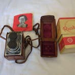 Vintage Ricoh Richeflex Double Lens Camera with Box and, Audio, Tv en Foto, Fotocamera's Analoog, Nieuw