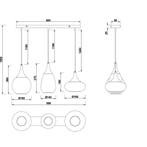 LED Hanglamp - Hangverlichting - Trion Lidia - E14 Fitting -, Ophalen of Verzenden, Nieuw, Metaal