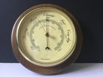 Made in Germany - luxe uitvoering - zeldzaam XL - Barometer, Antiek en Kunst