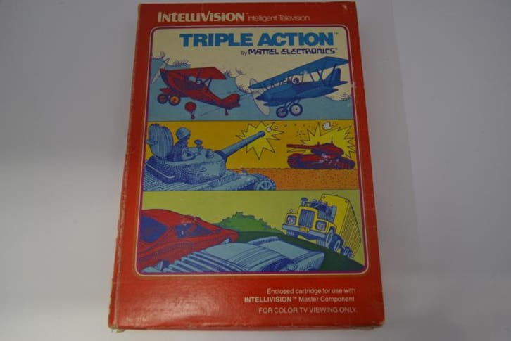 Triple Action (Intellivision), Computers en Software, Overige Computers en Software, Zo goed als nieuw, Verzenden