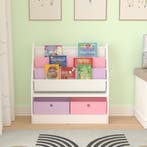 [en.casa] Kinderboekenkast Neda opbergkast 74x71x23 cm eenho, Kinderen en Baby's, Verzenden, Nieuw