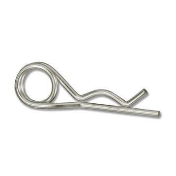 Borgclip / Veerpen dubbel - 3x62mm, Ophalen of Verzenden, Nieuw, Minder dan 50 mm, Bouten of Moeren