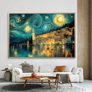 Mrs Art Prime - The Mystical Evening Walk in Van Gogh Style