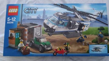Lego Set - 60046 - City - Helicopter Surveillance, Nieuw