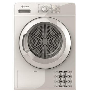 Indesit Ytcm087b - Condensdroger - 7 kg - 67 dB -, Witgoed en Apparatuur, Wasdrogers, Ophalen of Verzenden, Zo goed als nieuw