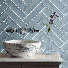 Wandtegel Ragno Viena Blauw Glans 7,5x30 (Muurtegels), Doe-het-zelf en Verbouw, Tegels, Nieuw, 20 tot 40 cm, 10 m² of meer, Wandtegels