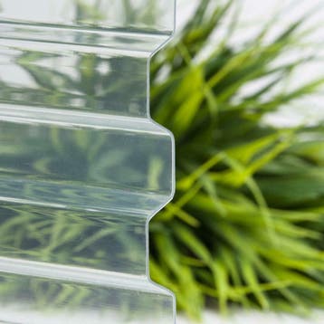 PVC lichtplaat | Dakplaat | 70/18 | 1,2 mm | Helder, Verzenden, Nieuw, Overige materialen, Minder dan 20 mm