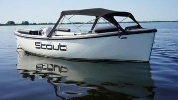 2021 Stout 750 met 30Pk suzuki, Watersport en Boten, Sloepen, Gebruikt, Afdekzeil, Grachtenboot, 2.05 meter of meer