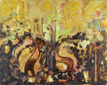 Lucien Beyer (1908-1983) - Menace sur le temple, Antiek en Kunst