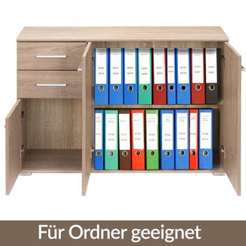 Dressoir Alba Eiche 107x75x35cm (Meubelen, Interieur), Verzenden