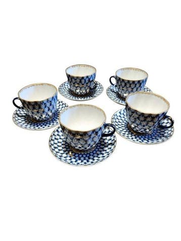Lomonosov Imperial Porcelain Factory - Koffieservies (10) -