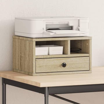 vidaXL Printerkastje 40x32x22,5 cm bewerkt hout sonoma, Verzenden, Nieuw